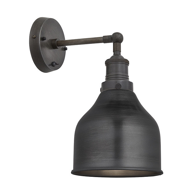 Industville Brooklyn 7" Cone Wall Light - Pewter - BR-CWL7-P-PH Large Image