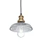 Industville Brooklyn 8" Glass Dome Pendant Light - Brass Holder - BR-GLDP8-BH  Profile Large Image