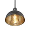 Industville Brooklyn 8" Pewter & Brass Dome Pendant - Pewter Holder - BR-DP8-BP-PH  Profile Large Im