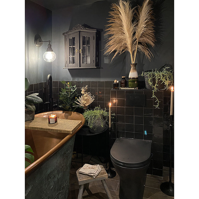 Industville Brooklyn Outdoor & Bathroom Globe Wall Light - Pewter - BR-IP65-WL-PH-PR-GLG  Standard L