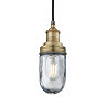 Industville Brooklyn Outdoor & Bathroom Pendant - Brass - BR-IP65-P-BH-BR Large Image