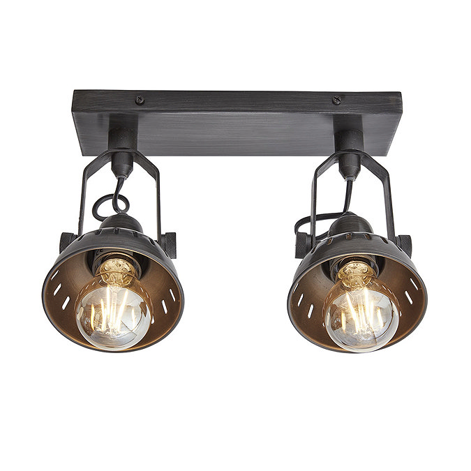 Industville Double Swivel Spotlight Flush Mount - Pewter - SW-SFM-D-P  Profile Large Image