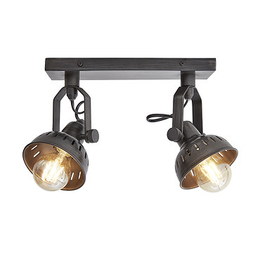 Industville Double Swivel Spotlight Flush Mount - Pewter - SW-SFM-D-P  Profile Large Image