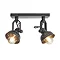 Industville Double Swivel Spotlight Flush Mount - Pewter - SW-SFM-D-P Large Image