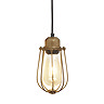 Industville Orlando 4" Wire Cage Pendant Light - Brass - OR-WCP4-B Large Image