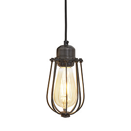 Industville Orlando 4" Wire Cage Pendant Light - Pewter - OR-WCP4-P Large Image