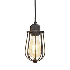 Industville Orlando 4" Wire Cage Pendant Light - Pewter - OR-WCP4-P Large Image