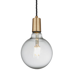 Industville Sleek Edison 1 Wire Pendant - Brass - SL-E1WP-B Large Image