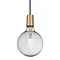 Industville Sleek Edison 1 Wire Pendant - Brass - SL-E1WP-B Large Image