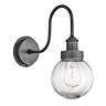 Industville Swan Neck Outdoor & Bathroom Wall Light - Pewter - SN-IP65-WL-P-GLG Large Image