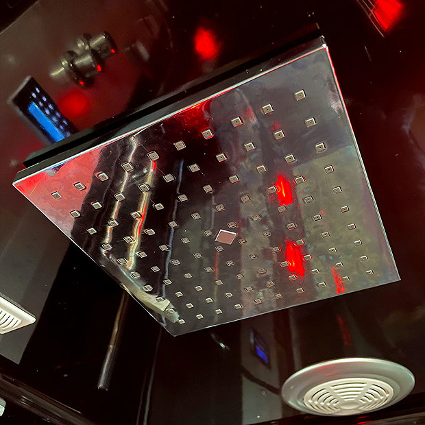 Insignia 1000 x 900mm Black Sauna & Steam Shower Cabin KSY900