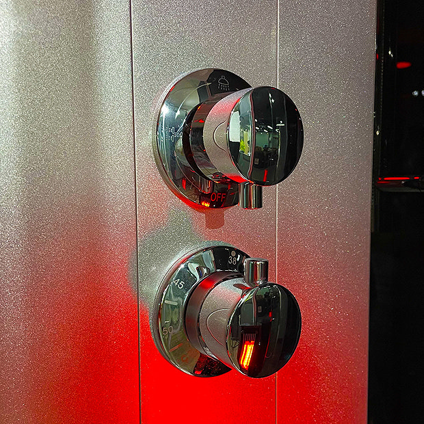 Insignia 1000 x 900mm Black Sauna & Steam Shower Cabin KSY900