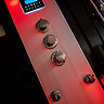 Insignia 1000 x 900mm Black Sauna & Steam Shower Cabin