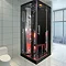 Insignia 1000 x 900mm Black Sauna & Steam Shower Cabin - KSY900 Large Image