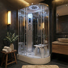 Insignia Platinum 1100 x 700mm Steam Shower Chrome Frame