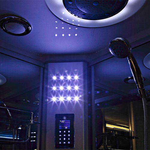 Insignia 1200mm Steam Shower Cabin With Mirrored Backwalls Online