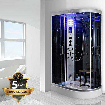 Insignia - 1200mm Steam Shower Cabin with Mirrored Backwalls - GT5000M Feature Large Image