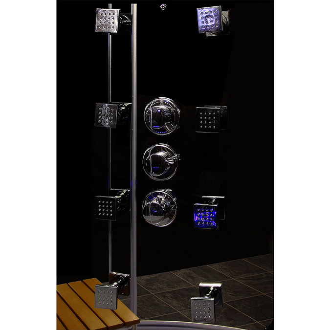 Insignia - 1350mm Steam Shower Cabin - GT7000 In Bathroom Large Image