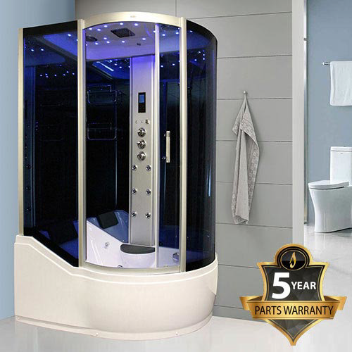 Insignia - 1500mm Steam Shower Cabin with Mirrored Backwalls - INS8058 Large Image