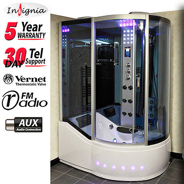 Insignia - 1700mm Steam Shower Cabin - GT8059 Profile Large Image