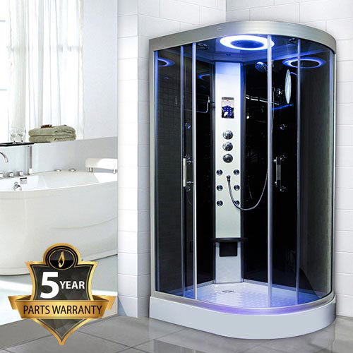 Insignia Hydro-Massage Shower Cabin With Black Backwalls | Online Now