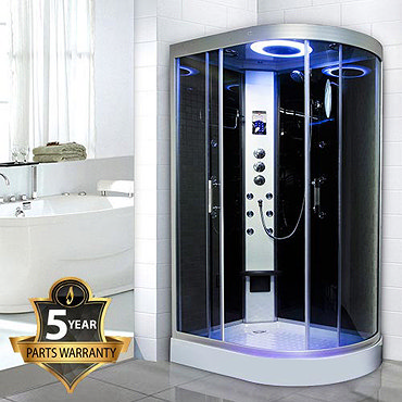 Insignia - Hydro-Massage Shower Cabin with Black Backwalls - GT9002B  Profile Large Image