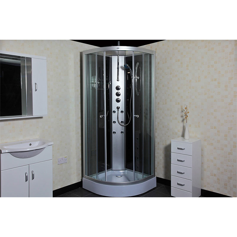 Insignia Shower Cabin With Black Backwalls Victorian Plumbing.co.uk