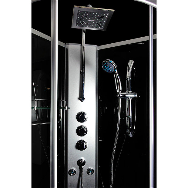 Insignia Shower Cabin With Black Backwalls Victorian Plumbing.co.uk