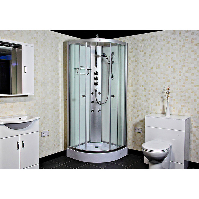Insignia - Hydro-Massage Shower Cabin with White Backwalls - GT842W Profile Large Image
