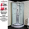 Insignia - Hydro-Massage Shower Cabin with White Backwalls - GT842W Large Image