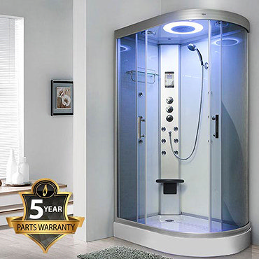 Insignia - Hydro-Massage Shower Cabin with White Backwalls - GT9002W  Profile Large Image