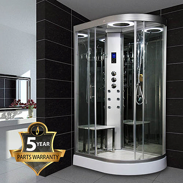 Insignia INS9002 Hydro Massage Shower Cabin with Mirrored Backwalls 800 x 1200mm  Profile Large Image