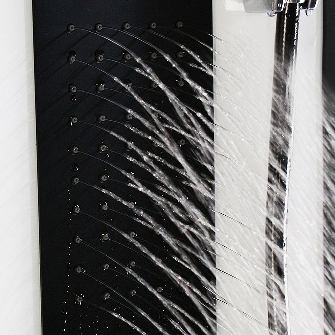 Insignia Monochrome 900 x 900mm Curved Quadrant Shower Cabin - MC90CQ Standard Large Image