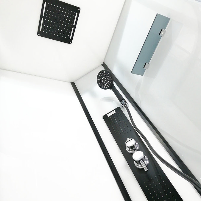 Insignia Monochrome 900 x 900mm Square Corner Shower Cabin - MC90SQ Newest Large Image