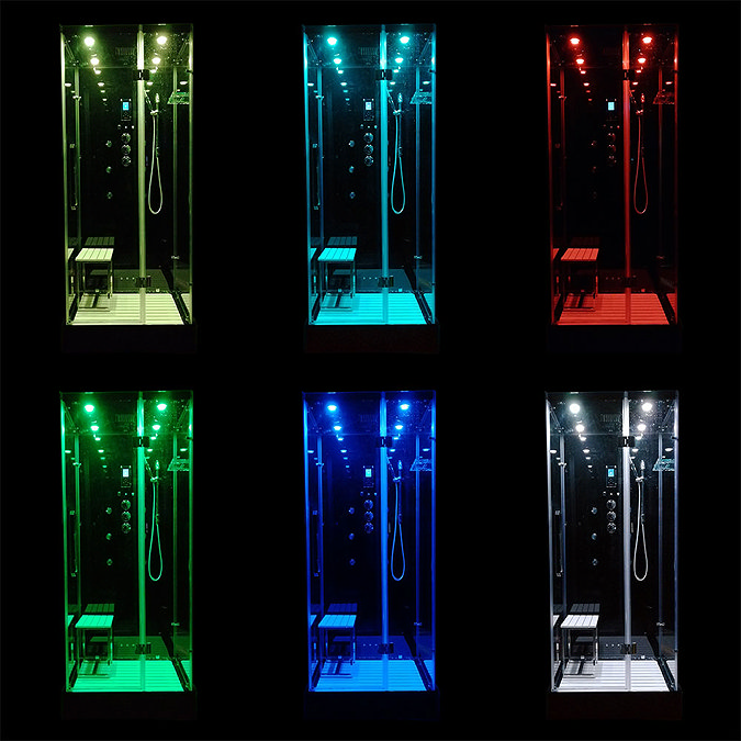 Insignia Noire 900 x 900mm Square Corner Shower Cabin additional Large Image