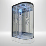 Insignia Platinum 1100 x 700mm Shower Cabin Black Frame