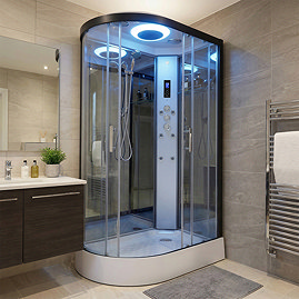 Insignia Premium 1100 x 700mm Shower Cabin Black Frame