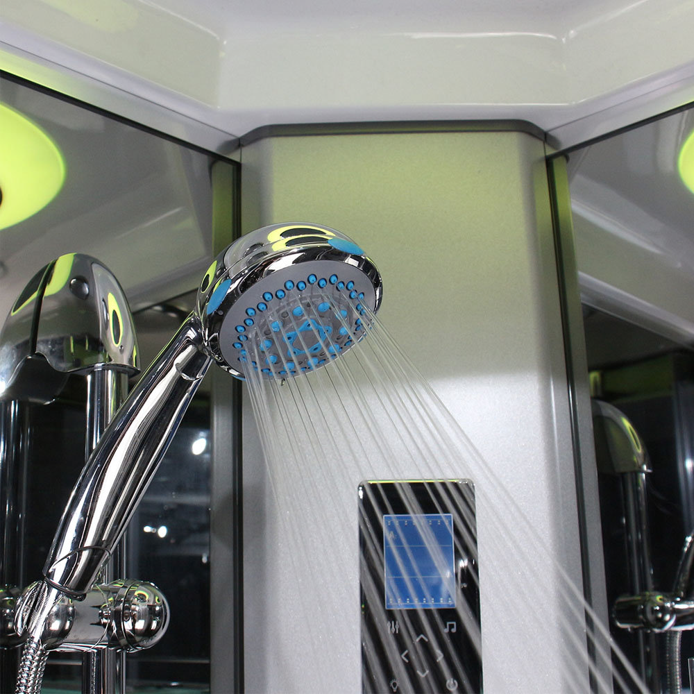 Insignia Premium 1100 x 700mm Steam Shower Chrome Frame Victorian