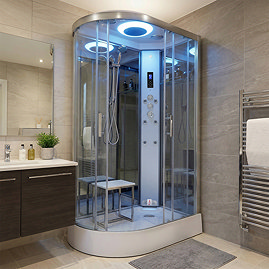 Insignia Premium 1100 x 700mm Steam Shower Chrome Frame