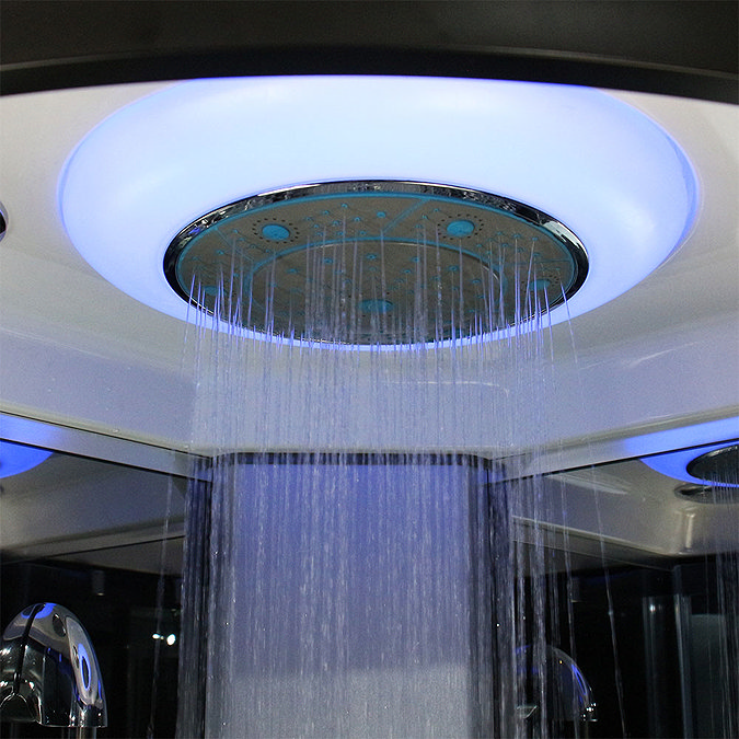 Insignia Premium 1200 x 800mm Steam Shower Chrome Frame Profile Large Image