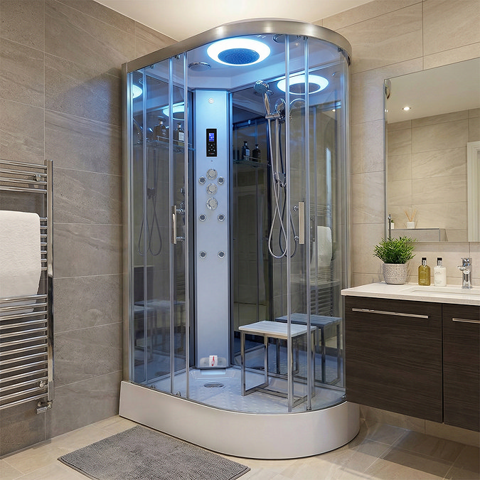 Insignia Premium 1200 x 800mm Steam Shower Chrome Frame