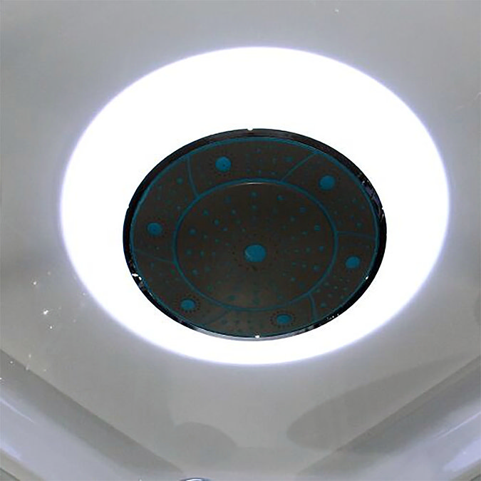 Insignia Premium 800 x 800mm Hydro Massage Shower Cabin - PR8-QBF-TG In Bathroom Large Image