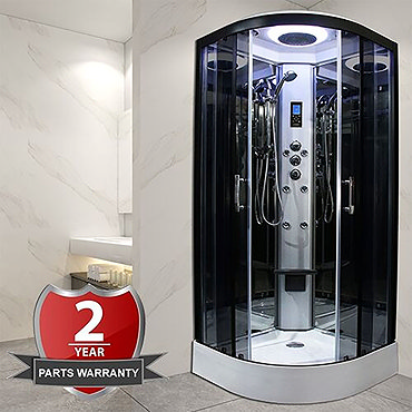 Insignia Premium 800 x 800mm Hydro Massage Shower Cabin - PR8-QBF-TG  Profile Large Image
