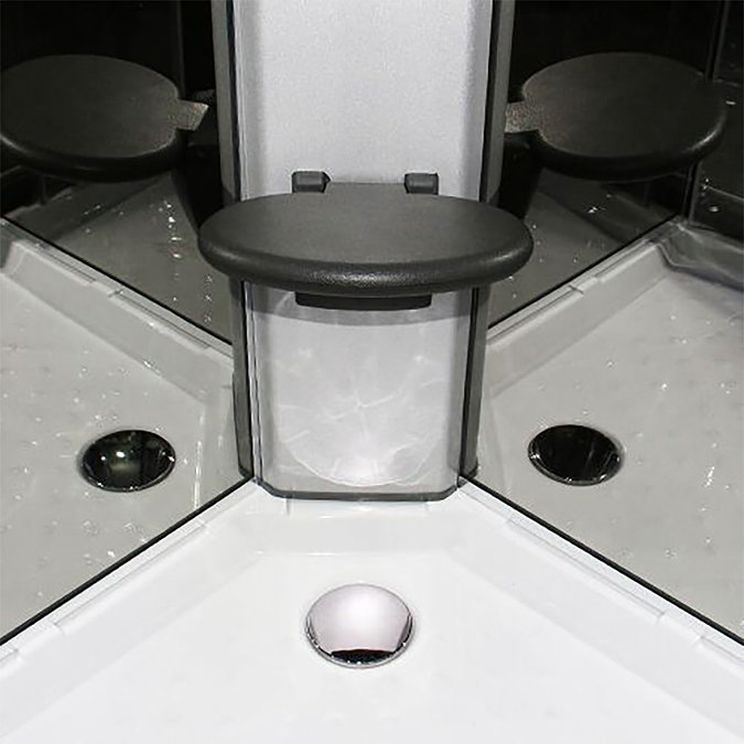 Insignia Premium 900 x 900mm Hydro Massage Shower Cabin - PR9-QBF-TG Feature Large Image