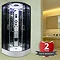 Insignia Premium 900 x 900mm Hydro Massage Shower Cabin - PR9-QBF-TG  Large Image