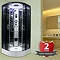 Insignia Premium 900 x 900mm Hydro Massage Shower Cabin - PR9-QBF-TG Large Image