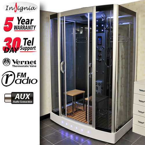 Insignia - Steam Shower Cabin with Mirrored Backwalls - GT0509 Large Image