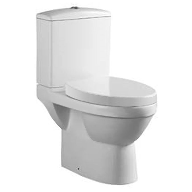 Island Ceramic Close Coupled Toilet with Soft-close Seat Large Image