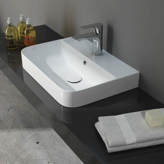 Isvea Sott Aqua 48cm Surface Mounted Basin Feature Large Image