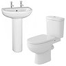 Nuie Ivo Ceramic 4 Piece Bathroom Suite - 1 or 2 Tap Holes 
